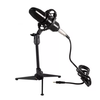   SOMOGYI ELEKTRONIC - M 12 - Stúdió mikrofon szett, tripod, XLR-3,5mm
