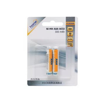   SOMOGYI ELEKTRONIC - M 302AAA - AAA akkumulátor, darabáras, 300mAh,NiMh, 2 db/bliszter