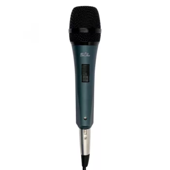  SOMOGYI ELEKTRONIC - M 8 - Kézi mikrofon, fém, s.kék, XLR-6,3mm