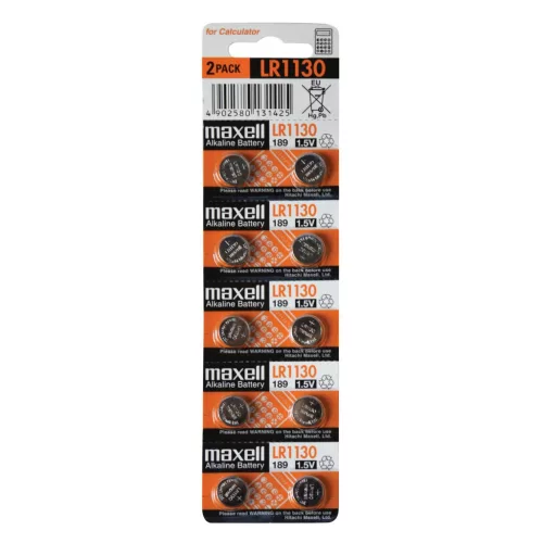 SOMOGYI ELEKTRONIC - Maxell LR1130 - gombelem, alkáli 1,5V, LR54,