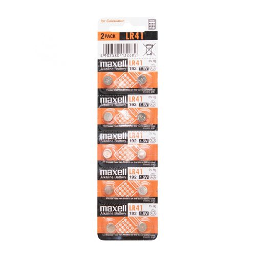 SOMOGYI ELEKTRONIC - Maxell LR41 - gombelem, alkáli LR41