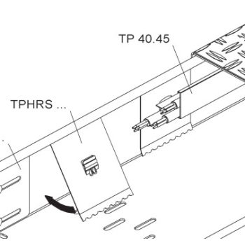   NIEDAX-TPHRS 110 - Elválasztó-profiltartó lemez, 107x83 mm, t=0.9 mm
