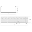 KOPOS ELEKTRO - NKZI 100X500X1.00 S - Kábeltálca Kábeltálca int.végz. festett-2m
