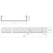 KOPOS ELEKTRO - NKZI 50X125X0.70 S - Kábeltálca Horg kábeltálca 50x125mm 0,7 mm 2M