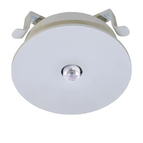 SCHRACK - IL lámpa 1x3W ERT-LED 8h 230VAC Wireless, spot, sülly. White, recessed ceiling mounting, Hi-bay radial beam for space illumination of high halls with luminaire distance 6,9m at mounting heig
