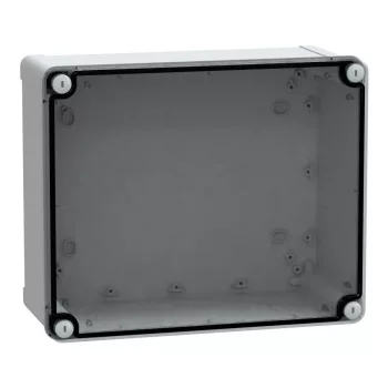  SCHNEIDER NSYTBP292412T - Ipari műanyag doboz 291x241x128 alacsony átlátszó fedéllel