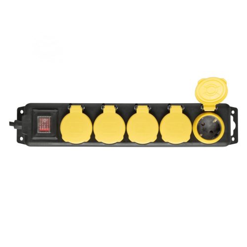 SOMOGYI ELEKTRONIC - NVO 05K-5/BK/1,5 - Kültéri elosztó, 5aljzat, 5m