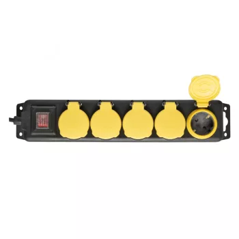   SOMOGYI ELEKTRONIC - NVO 05K/BK - Kültéri elosztó, 5aljzat, 1,5m