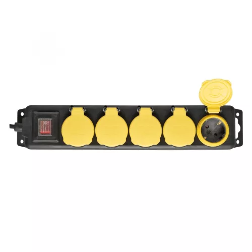 SOMOGYI ELEKTRONIC - NVO 05K/BK - Kültéri elosztó, 5aljzat, 1,5m