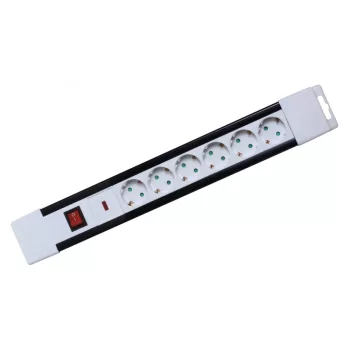   SOMOGYI ELEKTRONIC - NVP 06K/WH - Túlfeszültség védett elosztó, 6 aljzat