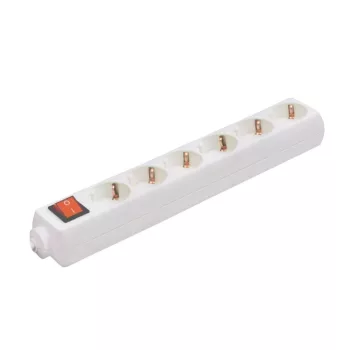   SOMOGYI ELEKTRONIC - NV 06K - szerelhető, 6-os, kapcsolós, földelt elosztó