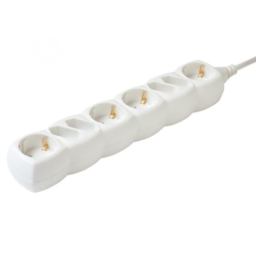 SOMOGYI ELEKTRONIC - NV 18-3/WH/1,5 - 4euro+4védőér. aljzat 3m
