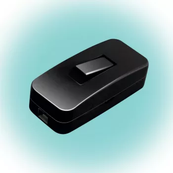   SOMOGYI ELEKTRONIC - NV 1K/BK - Zsinórközi 1 pol kapcsoló, fekete