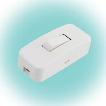   SOMOGYI ELEKTRONIC - NV 1K/WH - Zsinórközi 1 pol kapcsoló, fehér