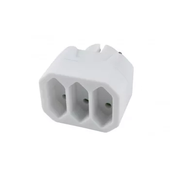 SOMOGYI ELEKTRONIC - NV 23/WH - 3-as euro elosztó, fehér