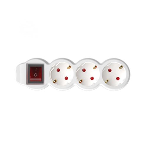 SOMOGYI ELEKTRONIC - NV 3K-10/WH/1,5 - 3as elosztó kapcs 10m, 3x1,5mm2, fehér