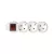 SOMOGYI ELEKTRONIC - NV 3K-5/WH/1,5 - 3as elosztó kapcs 5m, 3x1,5mm2, fehér