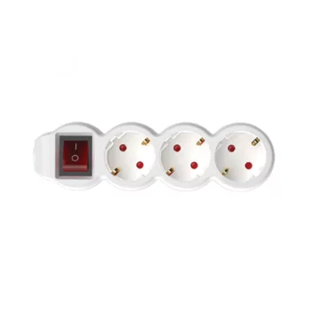   SOMOGYI ELEKTRONIC - NV 3K/WH/1,5 - 3-as elosztó kapcsolóval, 1,5m, fehér