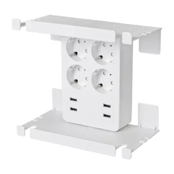   SOMOGYI ELEKTRONIC - NV 4 USB - 4 aljzat, 4 USB elosztó, tálcákkal, fali csatlakozóaljzatba