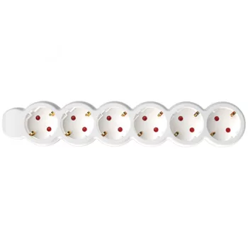   SOMOGYI ELEKTRONIC - NV 6-3/WH/1,5 - 6os elosztó 3m, 3x1,5mm2, fehér