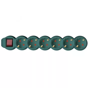   SOMOGYI ELEKTRONIC - NV 6K-5/GR/1,5 - 6os elosztó 5m kapcs, 3x1,5mm2, zöld