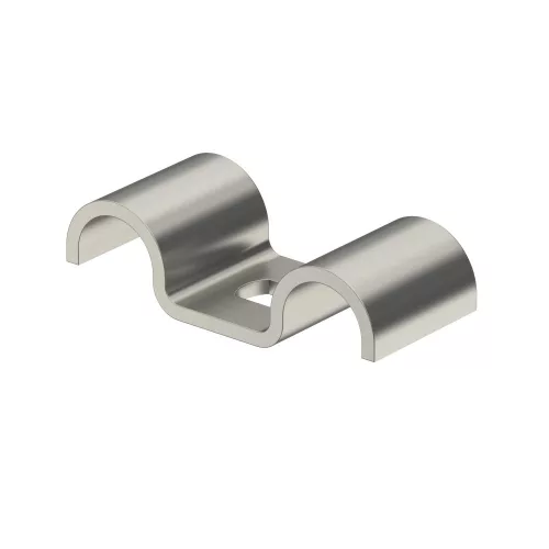 OBO-1016555 rögzítőbilincs egyrétegű, 2 kábel 12mm felületkezelés nélkül, utókezelt - 824 12 A2