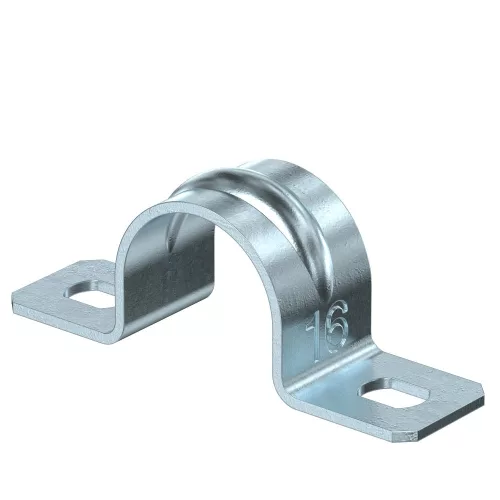 OBO-1018167 rögzítőbilincs kétrétegű 16mm galvanikusan horganyzott, DIN EN 12329 - 605 16 G
