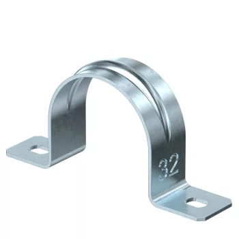   OBO-1018337 rögzítőbilincs kétrétegű 32mm galvanikusan horganyzott, DIN EN 12329 - 605 32 G