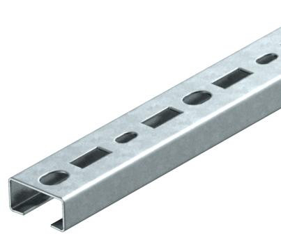 OBO-1104403 profilsín perforált, nútszélesség 17 mm 500x35x18 szalaghorganyzott, DIN EN 10346 - CMS3518P0500FS