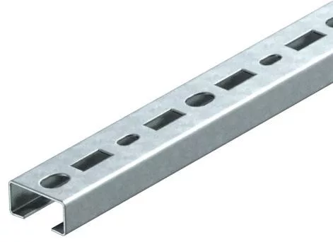 OBO-1104570 profilsín perforált, nútszélesség 11mm 2000x35x18 merítetten tűzihorganyzott, DIN EN ISO 1461 - CML3518P2000FT