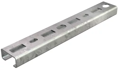 OBO-1109871 profilsín perforált, nútszélesség 16 mm 2000x30x15 merítetten tűzihorganyzott, DIN EN ISO 1461 - CM3015P2000FT