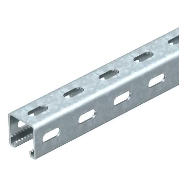   OBO-1122501 profilsín oldalfal-perforálással 400x41x41 merítetten tűzihorganyzott, DIN EN ISO 1461 - MS4141PP0400FT