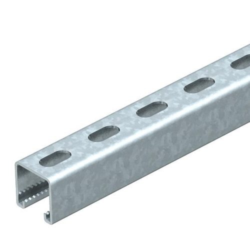 OBO-1122533 profilsín perforált, nútszélesség 22 mm 500x41x41 merítetten tűzihorganyzott, DIN EN ISO 1461 - MS4141P0500FT