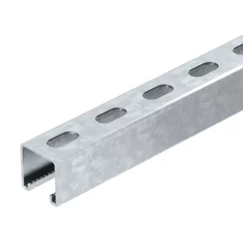   OBO-1122970 profilsín perforált 22 mm résszélesség 1000x41x41 szalaghorganyzott, DIN EN 10346 - MSL4141P1000FS