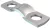 OBO-1435019 húzásmentesítő bilincs 5mm galvanikusan horganyzott, DIN EN 12329 - 7901 5 G