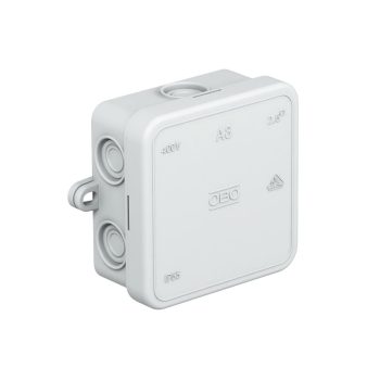   OBO-2000016 kábel-leágazódoboz 75x75x36 világos- szürke - A 8