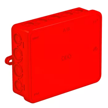 OBO-2000418 Leágazódoboz 125x100x38 piros - A 18 HF RO