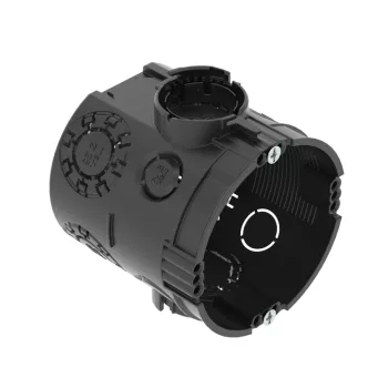   OBO-2003703 szerelvény- /kötődoboz csavarral vakolat alatti O60mm, H66mm 0 fekete - UG 66-GS