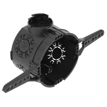   OBO-2003714 szerelvénydoboz vakolat alatti, rögzítőfüllel O60mm, H46mm 0 fekete - UG 46-NL