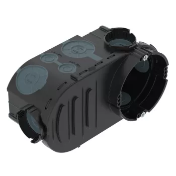   OBO-2003727 szerelvény-/kötődoboz csavarral huzatmentes, vakolat alatti O60xH67x148 0 fekete / kékesszürke - UE 66-L