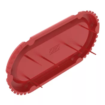   OBO-2003762 jelzőfedél kettes vakolat alatti 2 x O60mm 0 piros - ZU 60-SSD