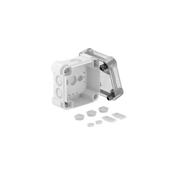   OBO-2005058 Leágazódoboz átlátszó fedéllel 114x114x78 grau / transparent - X04 LGR-TR