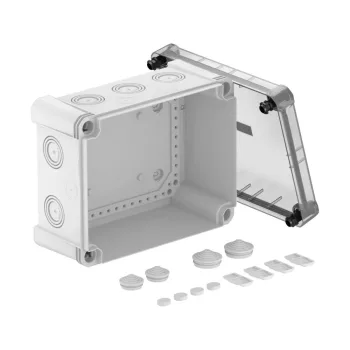   OBO-2005070 Leágazódoboz átlátszó fedéllel 240x191x125 grau / transparent - X16 LGR-TR