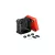 OBO-2005148 Leágazódoboz piros fedéllel 114x114x78 schwarz / rot - X04 SW-RO