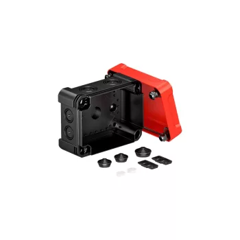   OBO-2005152 Leágazódoboz piros fedéllel 150x116x86 schwarz / rot - X06 SW-RO