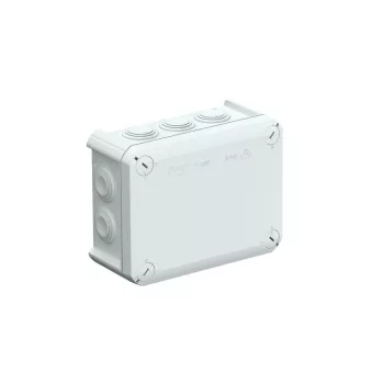   OBO-2007077 kábel-leágazódoboz bevezetőnyílásokkal 150x116x67 világos- szürke - T 100
