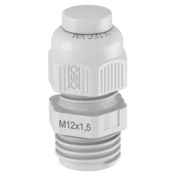   OBO-2023040 Tömszelence eloszerelt tömítodugóval M12 világos- szürke - V-TEC VM12VS LGR