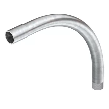   OBO-2046779 90°-os könyök acél menetes véggel M20x1,5 galvanikusan horganyzott, DIN EN 12329 - SBNM20 G