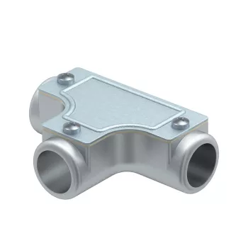   OBO-2047590 kontroll T-idom menet nélkül O25mm  - SKT25W ALU