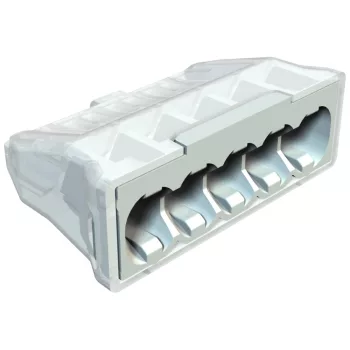   OBO-2054507 rugós vezeték-összekötő csavarnélküli csatlakozókapocs 5x2,5mm2 világos- szürke - 61 525 LGR